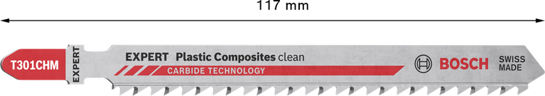 Bosch EXPERT Plastic Composites clean T301CHM tikksaeleht, 3 tk – Bosch EXPERT