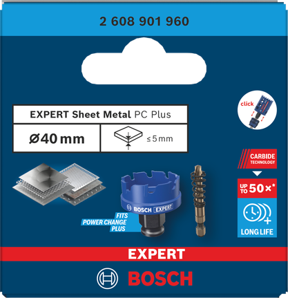 Augusaag plekile EXPERT Sheet Metal Power Change Plus, 40 x 5 mm Bosch EXPERT – Bosch EXPERT