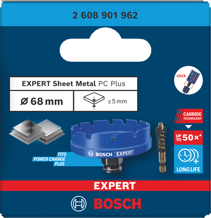 Augusaag plekile EXPERT Sheet Metal Power Change Plus, 68 x 5 mm Bosch EXPERT – Bosch EXPERT