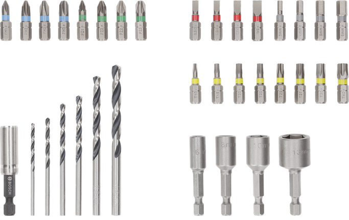 Extra Hard kruviotsak ja metallist HSS puuride komplekt, 35 tk Bosch Professional – Bosch Professional