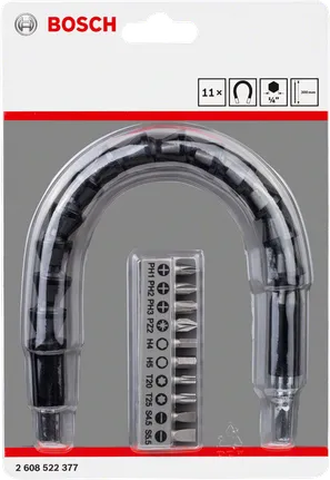Kruviotsakute komplekt Extra Hard koos pikendusega, 11 tk, pikkus 25 mm Bosch Professional – Bosch Professional