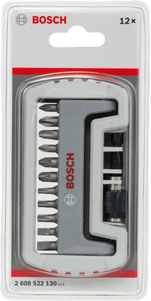 Kruviotsakute segakomplekt Extra Hard koos otsakuhoidjaga, 12 tk, pikkus 25 mm Bosch Professional – Bosch Professional