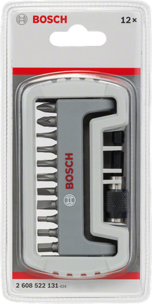 Kruviotsakute segakomplekt Extra Hard koos otsakuhoidjaga, 12 tk, pikkus 25 mm Bosch Professional – Bosch Professional