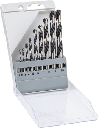 HSS keerdpuur PointTeQ 10-osaline komplekt, 1–10 mm Bosch Professional – Bosch Professional