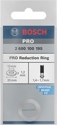 Kahandusrõngas PRO puidusae kettale, 20 × 1,2 × 13 mm Bosch Professional – Bosch Professional