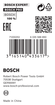 Kahandusrõngas PRO puidusae kettale, 20 × 1,2 × 13 mm Bosch Professional – Bosch Professional