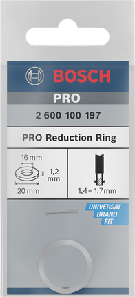 Kahandusrõngas PRO puidusae kettale, 20 × 1,2 × 16 mm Bosch Professional – Bosch Professional