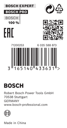 Kahandusrõngas PRO puidusae kettale, 20 × 1,2 × 16 mm Bosch Professional – Bosch Professional