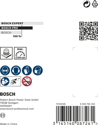 Kausshari PRO Stainless Steel heavy, 75 × 0,5 mm, keermega Bosch Professional – Bosch Professional