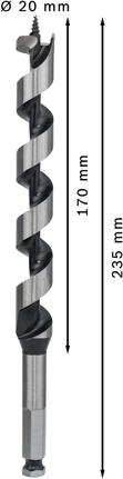 Keerdpuur PRO Wood, 20 × 170 × 235 mm Bosch Professional – Bosch Professional
