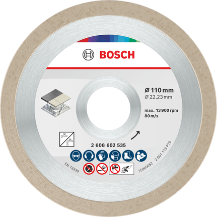 Keraamiline lõikeketas, 110 x 7,5 mm, ava 22,23 mm Bosch Professional – Bosch Professional