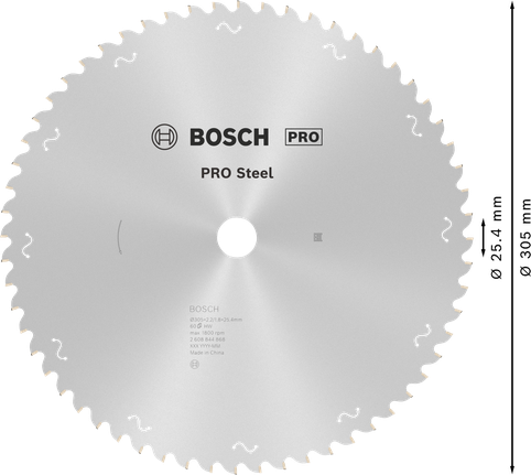 Ketassae tera PRO Steel Corded, 305 × 2,2 × 25,4 mm, T60 Bosch Professional – Bosch Professional
