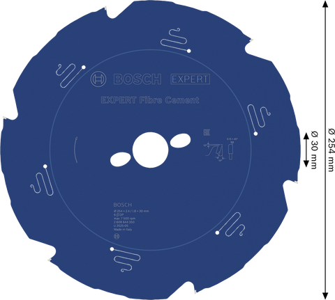 Ketassaetera EXPERT Fibre Cement, 254 × 2,4/1,8 × 30 mm, T6 Bosch EXPERT – Bosch EXPERT