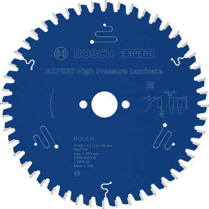 Ketassaetera EXPERT High Pressure Laminate, 160 × 2,2/1,6 × 20 mm, T48 Bosch EXPERT – Bosch EXPERT
