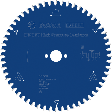 Ketassaetera EXPERT High Pressure Laminate, 190 × 2,6/1,6 × 20 mm, T56 Bosch EXPERT – Bosch EXPERT