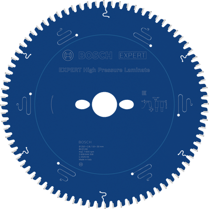 Ketassaetera EXPERT High Pressure Laminate, 250 × 2,8/1,8 × 30 mm, T80 Bosch EXPERT – Bosch EXPERT