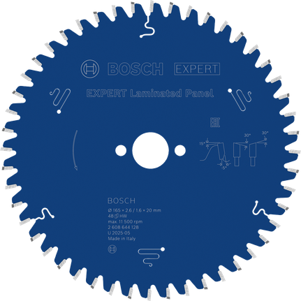 Ketassaetera EXPERT Laminated Panel, 165 × 2,6/1,6 × 20 mm, T48 Bosch EXPERT – Bosch EXPERT