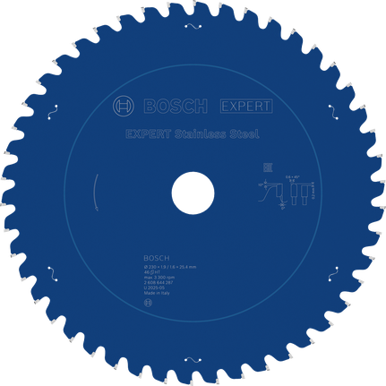 Ketassaetera EXPERT Stainless Steel, 230 × 1,9/1,6 × 25,4 mm, T46 Bosch EXPERT – Bosch EXPERT