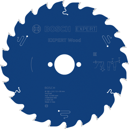Ketassaetera EXPERT Wood, 190 × 2/1,3 × 30 mm, T24 Bosch EXPERT – Bosch EXPERT