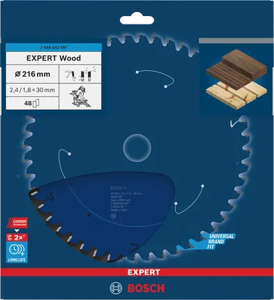 Ketassaetera EXPERT Wood, 216 × 2,4/1,8 × 30 mm, T48 Bosch EXPERT – Bosch EXPERT