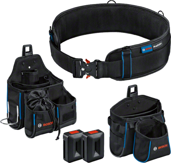 Bosch Professional Tööriistakomplekt: 1x vöö 93, 1x GWT 2, 1x GWT 4, 2x ProClick Holder – Bosch Professional