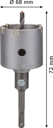 Komplekt PRO SDS plus-5 Core Cutter, 68 × 54 × 72 mm, 3 tk Bosch Professional – Bosch Professional