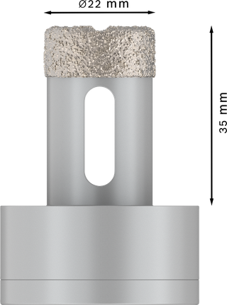 Kroonpuur PRO Ceramic dry, 22 × 35 mm, X-Lock Bosch Professional – Bosch Professional