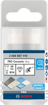 Kroonpuur PRO Ceramic dry, 30 × 35 × 14 mm Bosch Professional – Bosch Professional
