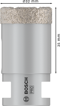 Kroonpuur PRO Ceramic dry, 32 × 35 × 14 mm Bosch Professional – Bosch Professional