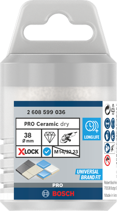 Kroonpuur PRO Ceramic dry, 38 × 35 mm, X-Lock Bosch Professional – Bosch Professional