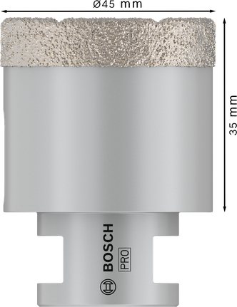 Kroonpuur PRO Ceramic dry, 45 × 35 × 14 mm Bosch Professional – Bosch Professional