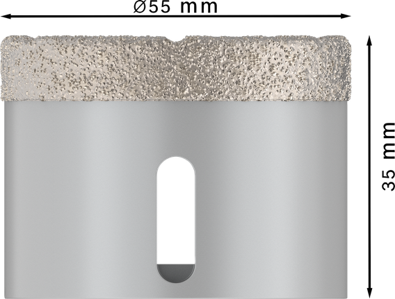 Kroonpuur PRO Ceramic dry, 55 × 35 mm, X-Lock Bosch Professional – Bosch Professional