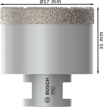 Kroonpuur PRO Ceramic dry, 57 × 35 × 14 mm Bosch Professional – Bosch Professional