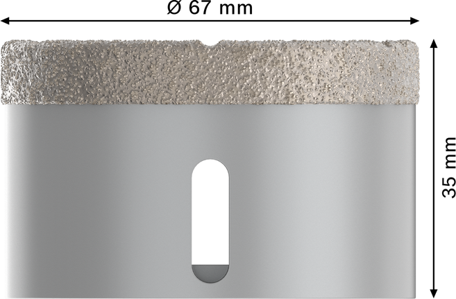 Kroonpuur PRO Ceramic dry, 67 × 35 mm, X-Lock Bosch Professional – Bosch Professional