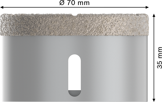 Kroonpuur PRO Ceramic dry, 70 × 35 mm, X-Lock Bosch Professional – Bosch Professional