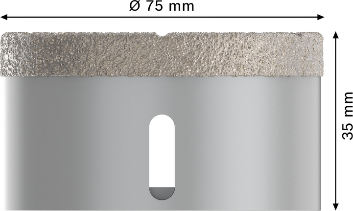 Kroonpuur PRO Ceramic dry, 75 × 35 mm, X-Lock Bosch Professional – Bosch Professional