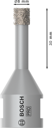 Kroonpuur PRO Ceramic dry, 8 × 30 × 14 mm Bosch Professional – Bosch Professional