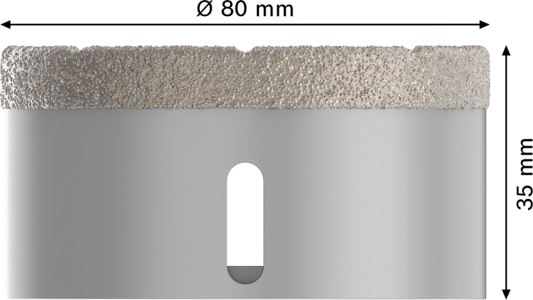 Kroonpuur PRO Ceramic dry, 80 × 35 mm, X-Lock Bosch Professional – Bosch Professional
