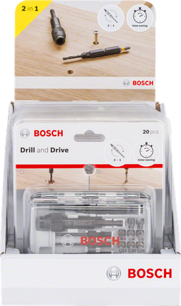Kruviotsakute komplekt Extra Hard koos puuride ja võtmega, 20 tk Bosch Professional – Bosch Professional