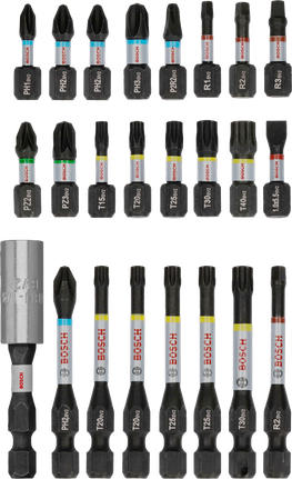 Kruviotsakute komplekt PRO Impact, 24 tk Bosch Professional – Bosch Professional
