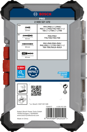 Kruviotsakute komplekt PRO Impact, 31 tk Bosch Professional – Bosch Professional