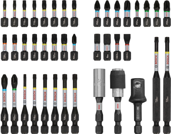 Kruviotsakute komplekt PRO Impact, 41 tk Bosch Professional – Bosch Professional