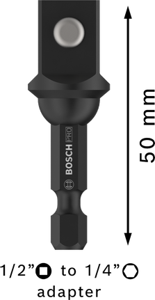 Padruniadapter kuulühendusega PRO, 1/2", 50 mm Bosch Professional – Bosch Professional