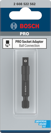 Padruniadapter kuulühendusega PRO, 1/4", 50 mm Bosch Professional – Bosch Professional