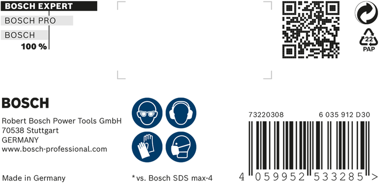 Löökpuur EXPERT SDS max-8X, 32 × 200 × 320 mm Bosch EXPERT – Bosch EXPERT