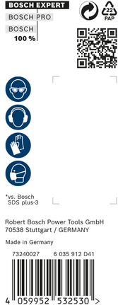 Löökpuur EXPERT SDS plus-7X 6 × 50 × 115 mm, 30 tk Bosch EXPERT – Bosch EXPERT