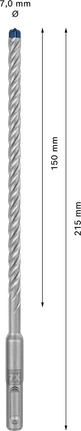 Löökpuur EXPERT SDS plus-7X, 7 × 150 × 215 mm Bosch EXPERT – Bosch EXPERT