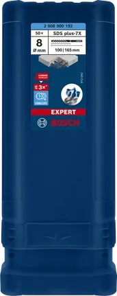 Löökpuur EXPERT SDS plus-7X 8 × 100 × 165 mm, 50 tk Bosch EXPERT – Bosch EXPERT