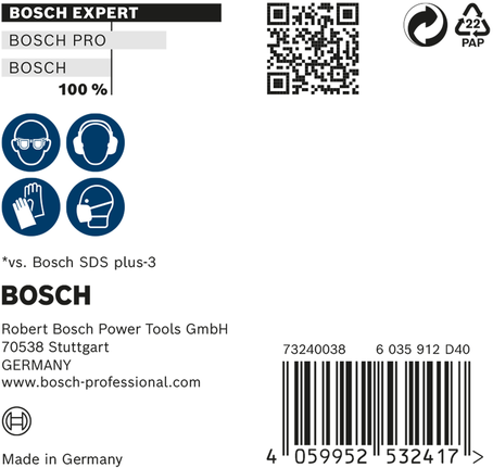 Löökpuur EXPERT SDS plus-7X 8 × 150 × 215 mm, 10 tk Bosch EXPERT – Bosch EXPERT