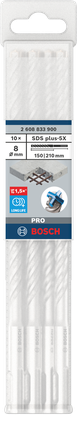 Löökpuur PRO SDS plus-5X, 8 × 150 × 210 mm, 10 tk Bosch Professional – Bosch Professional